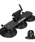 Suction Cup Car Roof Bike Rack With Quick Release, Aluminum Alloy Bike Carrier With three suction cups, universal fit.