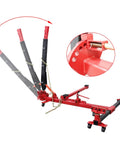 Beefy Pro Grade Auto Body Frame Puller And Straightener Kit showing adjustable tower and hydraulic system detail