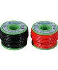 18 Gauge PVC 1007 Solid Hook Up Wire Red And Black Pair 20 Ft Each 18 AWG Tinned Copper PVC Insulated Spools