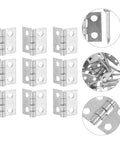 Mini Copper Hinges Set 75 Pieces With Screws 4 Hole Small Retro Hinges For Jewelry Boxes DIY Wood Craft Projects For DIYers