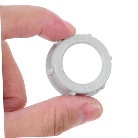 4 Inch Plastic Insulating Bushing For Control Panels And Indoor Electrical Projects, High Electrical Insulation And Corrosion Resistance, No Tool Needed Hand Tighten Installation, 100 Pack Conduit Bushing For Quick Setup, gray 3/4-inch conduit ring