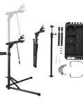 Heavy Duty Bike Repair Stand With 85 Lb Capacity, Adjustable 40.7 To 64.1 Inch Height, Foldable Bicycle Maintenance Rack components