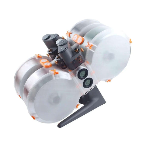 Moistureproof Filament Spool Enclosure For AMS Lite, fits Bambu Lab A1, A1 Mini filament dryer, transparent dry box side view