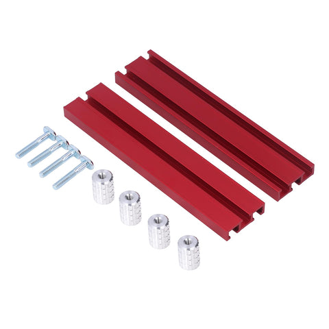 Planing Stop Bench Clamp Kit For Your Workbench, Aluminum Alloy Quick Set with four bench dogs and screws