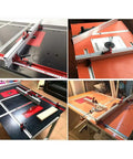 Heavy Duty Aluminum T Track Slot System With Fast Slide Miter Bar Jig That Glides Like Silk On Table Saw Router Table setup for precision work.
