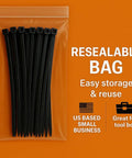 All Purpose Nylon Zip Ties And Cable Ties Assorted Sizes 8 Inch 10 Inch 14 Inch 16 Inch 250 Pack UV Resistant in resealable bag