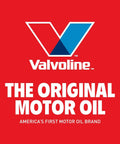 Valvoline logo shown on a red background, promoting original motor oil brand identity.