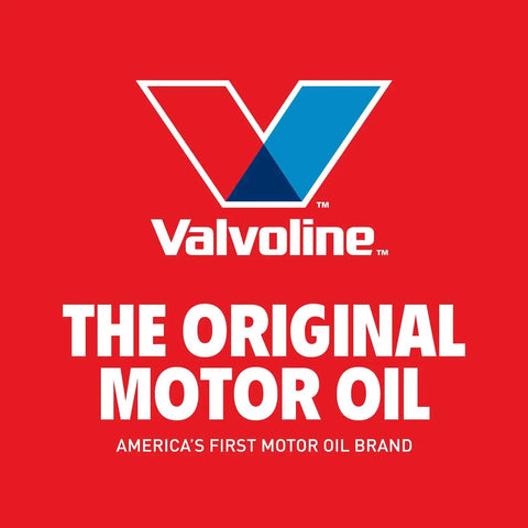 Valvoline logo shown on a red background, promoting original motor oil brand identity.