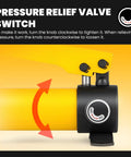 Pressure relief valve switch on hand operated hydraulic pump for lifting and pressing, manual hydraulic pump with 400cc oil capacity