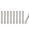 3x22mm Dowel Pins In 304 Stainless Steel, Round Head With Flat Chamfered End, 10 Pc Set For Shelves And Bunk Beds