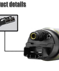 Close-up of In Tank Electric Fuel Pump With Installation Kit For 12V Vehicles, 100 LPH At 43 PSI, 38mm Compact Design showing connector.