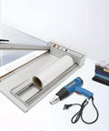Heavy Duty Handheld Shrink Wrap Sealer Machine With 24 Inch Quick Cut Blade And Top Tier Adjustable Heat Gun for plastic wrapping.
