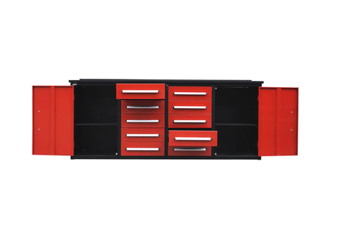 Hella Spacious Heavy Duty Steel Tool Cabinet With 10 Locking Drawers And Secured Storage Bins For Total Garage Clutter Control And Weekend Warrior Workshop Setup