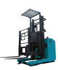 Heavy Duty Electric Pallet Stacker And Smart Warehouse Lifting Truck For Smooth Material Handling That Cuts Labor Bills Boosts Your Daily Grind And Moves Sick Cargo With Total Ease - side view demonstrating fork lift and compact design.