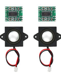 PAM8403 Mini Digital Power Amplifier Module Dual Channel 3W Per Channel, 2 boards, 2 speakers, 5V USB powered, for DIY projects