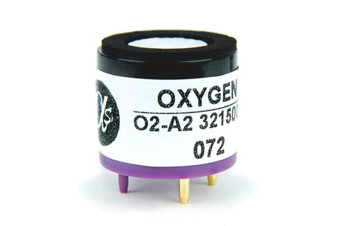 Replacement Oxygen Sensor For GasAlert Quattro O2 Sensor Compatible With BW Gas Detector, cylindrical design, close-up view