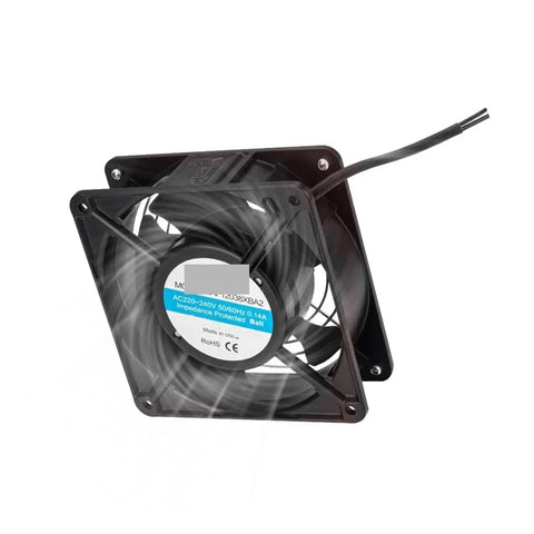 Built Like A Tank Industrial Air Heater And Dehumidifier Fan For Power Distribution Cabinets With Rock Solid Aluminum Heating Core Featuring 400 Watts AC 220V fan blade and grill design