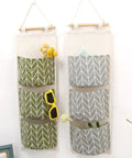Score Major Closet Wins With This Over Door Hanging Shoe Organizer Bag Crafted From Soft Cotton Linen Featuring Roomy Pockets For Smart Bedroom Bathroom And Garage Storage Solutions.