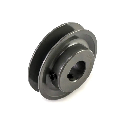 Single Groove V Belt Pulley Sheave 3.05 Inch OD 7/8 Inch Bore Cast Iron Fixed Bore 1 Groove Web Sheave For V Belts 3L 4L A AX Anti Corrosion Durable Drive Pulley Beefy Build