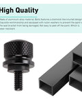 Knurled Aluminum Rear Seat Bolt Kit With Screws And Nuts for Harley Davidson 1996 Through 2024 Black Finish