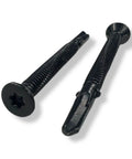 1/4 X 2-3/4 In Black Ruspert Self-Drilling Wood To Metal Screws With Torx Star Head T27, Ideal For Flatbeds, Trailer Decks, 100 Count