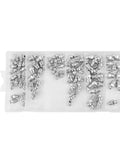 All In One 70 Piece SAE Grease Fittings Kit Zinc Plated Steel Zerk Fittings Assortment in storage case