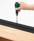 Heavy Duty 36 Inch Long Piano Hinges 3 Inch Wide 0.060 Inch Thick 201 Stainless Steel Continuous Hinge installed on wood