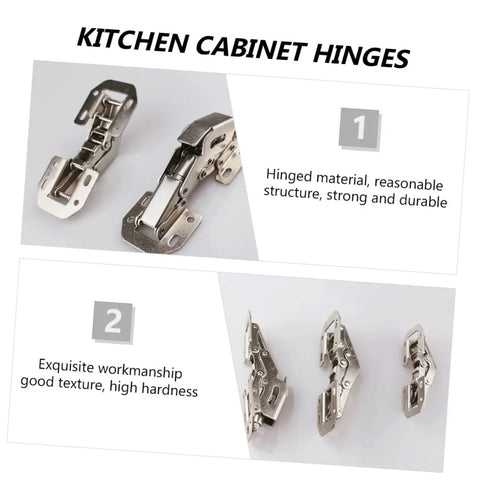 4 Inch Damping Wardrobe Hinges Easy Install No Slam Soft Close Cabinet Door Hinges Stainless Steel 4 Piece Set For Kitchen Closet