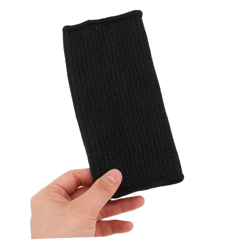 Snag This Badass Pair Of Cut Resistant Arm Sleeves And Heat Guards Designed For Gardening Welding Mechanics Or Carpentry To Keep Your Arms Cool Protected All Day Long, black knit arm sleeve.