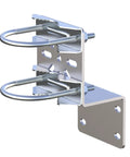 Pole Mount Bracket Anti Vibration For Security Cameras And PTZ Domes with 3mm Aluminum Main Bracket and Stainless Steel Hardware.
