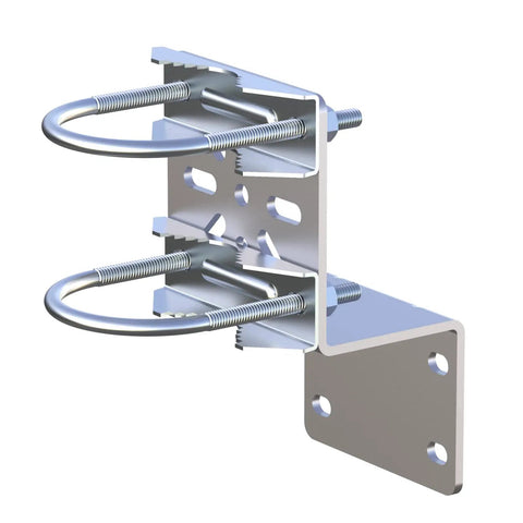 Heavy Duty Universal Mounting Bracket With Knockout Anti Vibration Stability For Security Cameras PTZ Domes And Wireless Routers, stainless steel hardware.