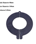 5 Pack 80mm Bucket Pin Shim Washers For Excavator And Skid Steer 5mm Thick Heavy Duty Replacement Fits Bobcat Kubota Komatsu And More To Tighten Loose Joints And Improve Pin Security showing dimensions
