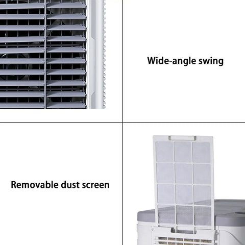 Kick Serious Sweat With This Hella Badass Evaporative Swamp Cooler Featuring Garden Hose Auto Fill 4800 Cfm wide-angle swing and removable dust screen.