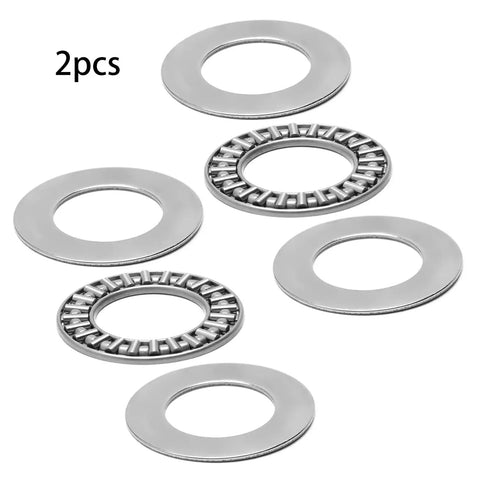 Needle Roller Thrust Bearing Set With Four Washers, 20mm ID And 35mm OD, 4mm Thick, GCr15 small bearings for heavy duty use