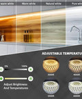 LED Strip Lights 100 Ft Flexible 2 In 1 Warm White And Cool White Dimmable, showing color temperatures 3000K to 6000K