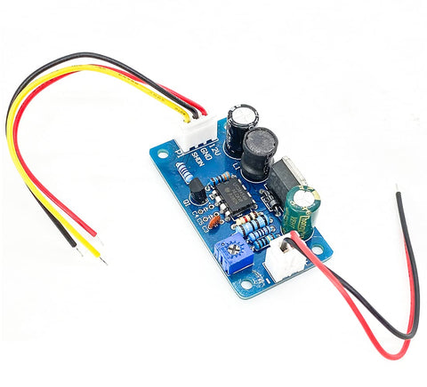 170V DC High Voltage Boost Converter for Vacuum Tubes and Nixie Clocks Drives, blue PCB with wires and components.