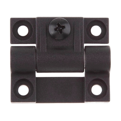 Front view of Ball Bearing Door Hinges Heavy Duty Black Adjustable Torque Position Control Hinges With Stainless Steel Build And 4 Hole Mounts Quiet Close For Modern Doors Weatherproof Rust Resistant Ideal For Home And Commercial Use