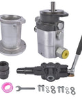 Beefy Heavy Duty Hydraulic Wood Log Splitter Pump Kit With 22 GPM At 4000 PSI, 2 Stage Aluminum Gear Pump, valve, and fittings