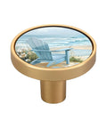 Alt Tag: 4 Pack Beach Fence Flower Gold Cabinet Knobs For Drawers And Wall Cabinets Cool Round Pull Handles With Dual Screws