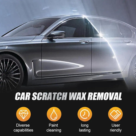 Scratch Remover Wax For Deep Scratches On Clear Coat Auto Finish With Wipe And Sponge Universal Car Scratch Repair Paste For Vehicles