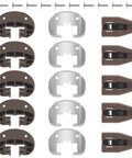 Replacement Drawer Guide Kit Pack Of 5 Sets With Beefed Up Heavy Duty Center Mount Rails Roller Stops And Durable Bottom Mount Drawer Guides Easy Install For Cabinets And Furniture Model 168, shown with all components included in the set.