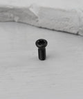 Premium M3.5 X 10 Millimeter Torx Drive Screws For Cnc Lathe Tool Holders And Carbide Inserts, single black steel screw on white surface.