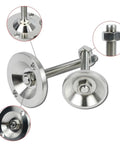 Rock Solid Heavy Duty Furniture Leveling Feet Built Tough With Heavy Hitter 304 Stainless Steel Adjustable Levelers for machinery cabinets.