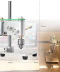 Mini Drill Press With Variable Speed Benchtop Portable Drill Press on a laptop, showing device dimensions and details