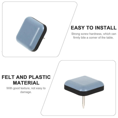Chair Leg Floor Protectors Glides Set Of 16 For Smooth Movement On Hardwood Floors And Carpet, felt and plastic material