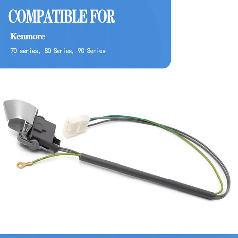 Washer Lid Switch Replacement With Three Wire Lead For Kenmore 70 Series, 80 Series And 90 Series Washers, Exact Fit, Easy Install, Plug And Play, Fixes Will Not Drain Or Start And Lid Not Detecting Closure
