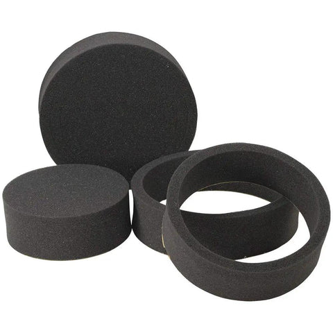 Fast Rings 5.25 Inch 3 Piece Foam Speaker Ring Kit with open-cell foam seals and transducers for enhanced sound clarity.