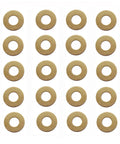 EDC Pocket Knife Brass Washer Set For Pivot Pins 20 Pcs Replacement Gaskets For C81 C223 C85 Meson Shim Cushions Folding Knife Cushion Pad Ring Low Friction Corrosion Resistant 0.3x11x5.2 mm