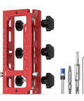 Pro Grade Aluminum Door Hinge Jig And Router Template For Diy Woodworking, Adjustable Door Mortiser with tools for hinge installation