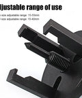 All In One Auto AC Repair Wrench Set With Clutch Removal Tools showing adjustable range of use in black metal